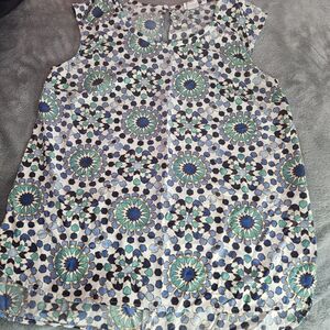 Merona Multicolor Geometric Sleeveless Top